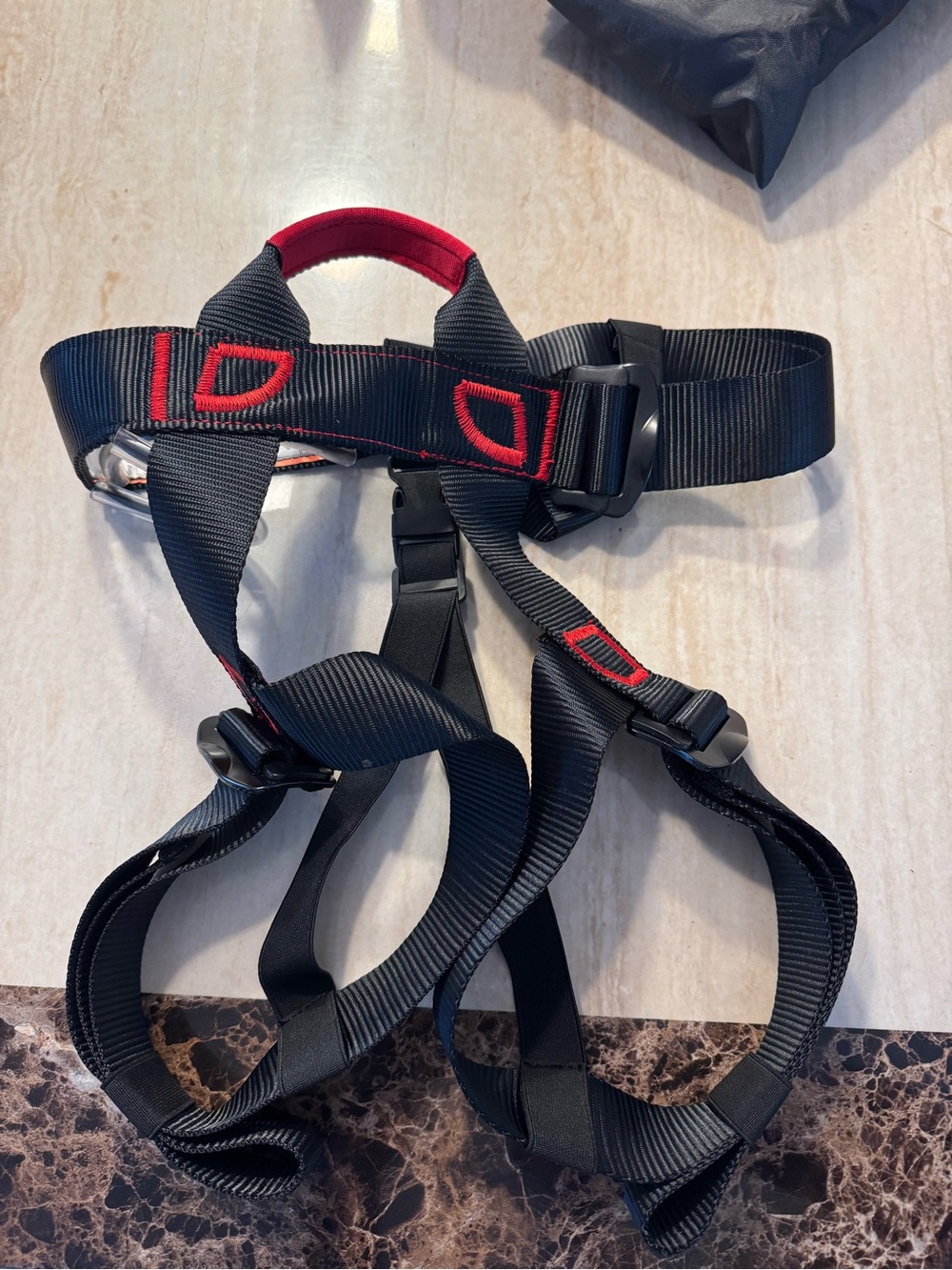 Black and Red Safety Harness Climbing